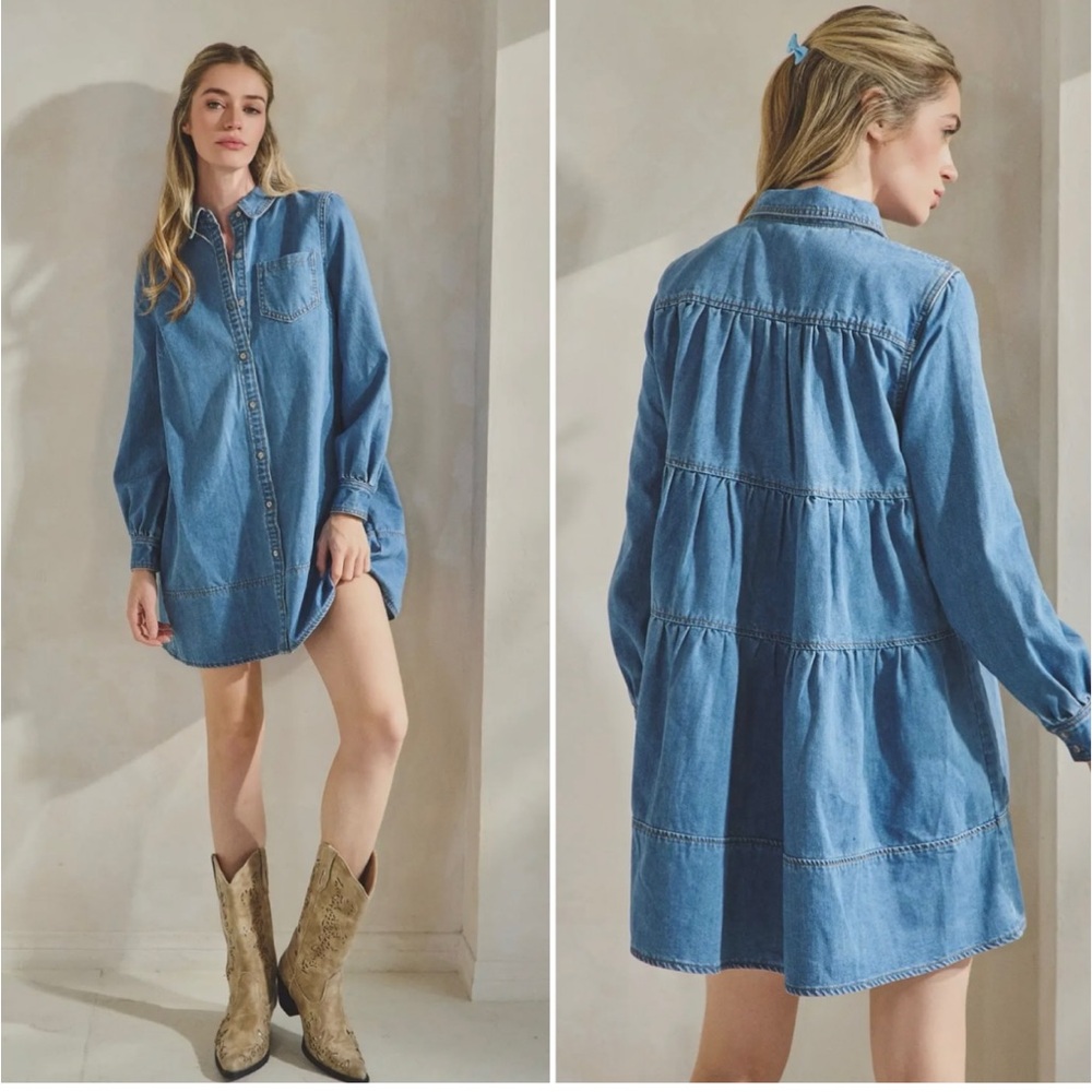 Shop Talulah Callahan Denim Shirt Dress